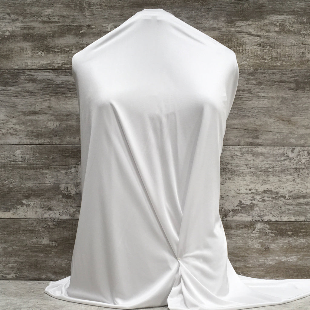 Bridal Liner Tricot Knit 01 Pure White | Sold by half yard