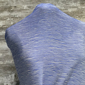 True Blue Ruffles Knit | Sold by the half yard