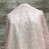 Daisy Embroidery Lace / Petal Pink - Sold by the half yard