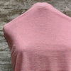 French Terry / Mini Horizontal Red Stripe | Sold by the half yard