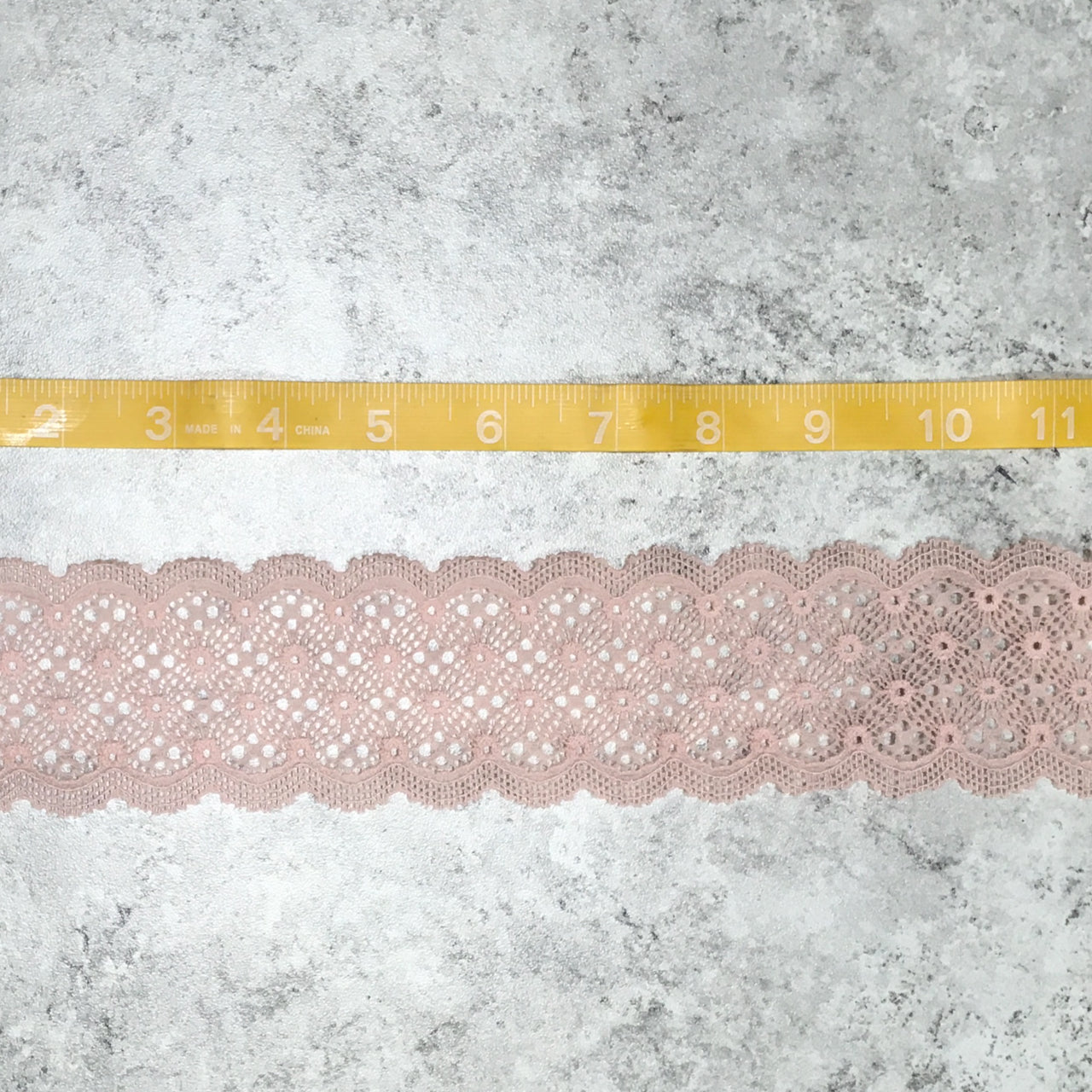 Trim Lace / Abstract Blush - Sold by the half yard