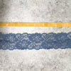 Trim Lace / Pretty Pansies Dusty Blue - Sold by the half yard