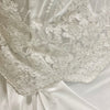Bridal Lace Glowing Chevron  - Sold by the half yard