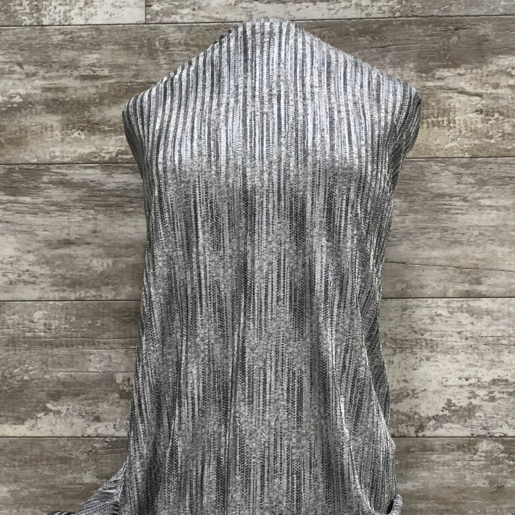 Silver Wanderlust Sparkle Knit / Sold by the half yard