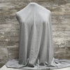 Bamboo / Jersey Light Grey Melange Solid l Sold by the half yard