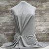 Bamboo / Jersey Light Grey Melange Solid l Sold by the half yard
