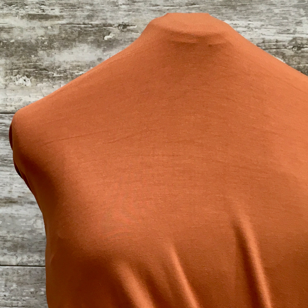 Bamboo / Jersey Terracotta Solid l Sold by the half yard