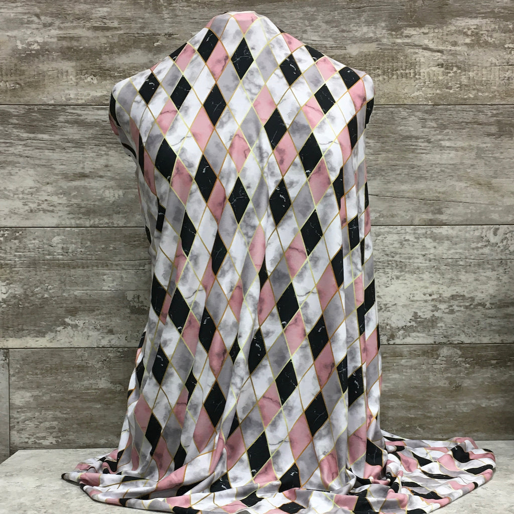 DBP / Stable Knit - Marble Diamonds - Sold by half yard