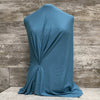 Bamboo / Jersey Fiji Blue Solid l Sold by the half yard