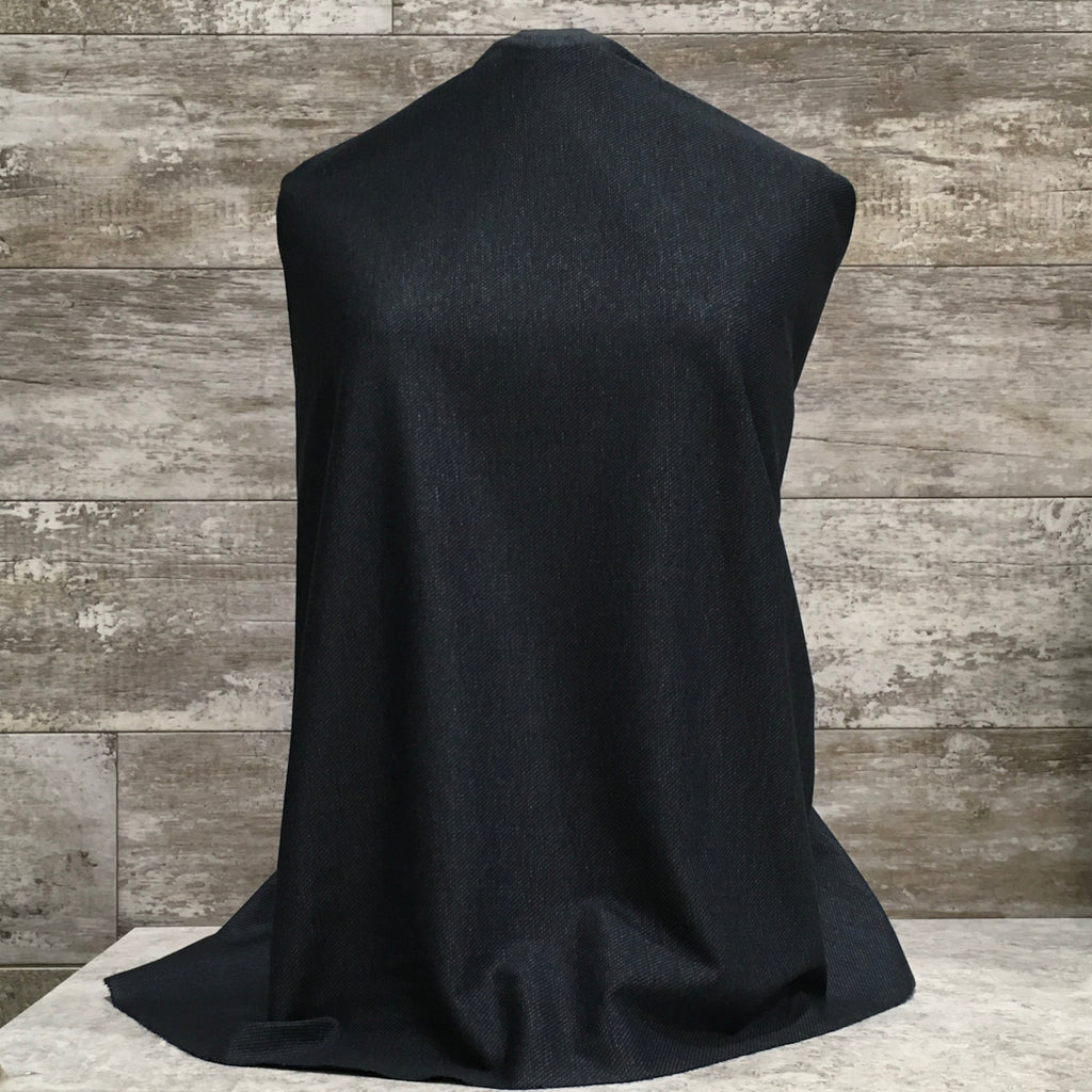 Denim Knit Navy Trickle /  Navy -sold by the half yard