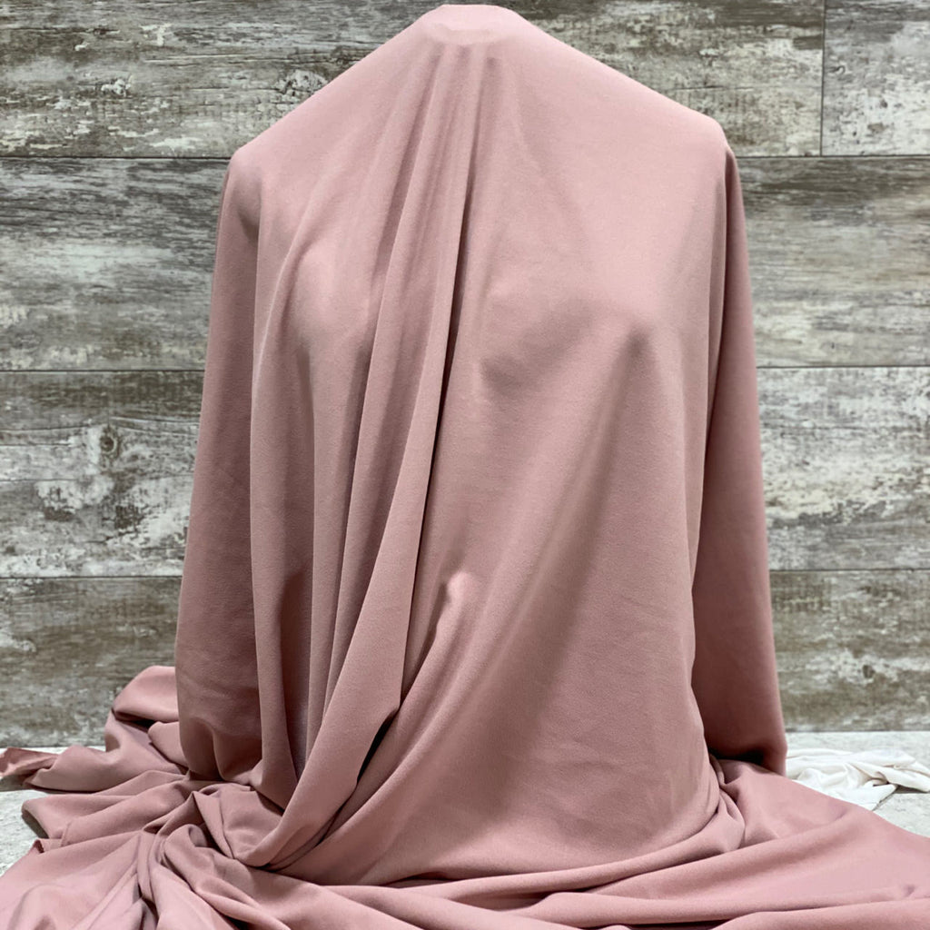 Techno Crepe / Iced Mauve  | Sold by the half yard