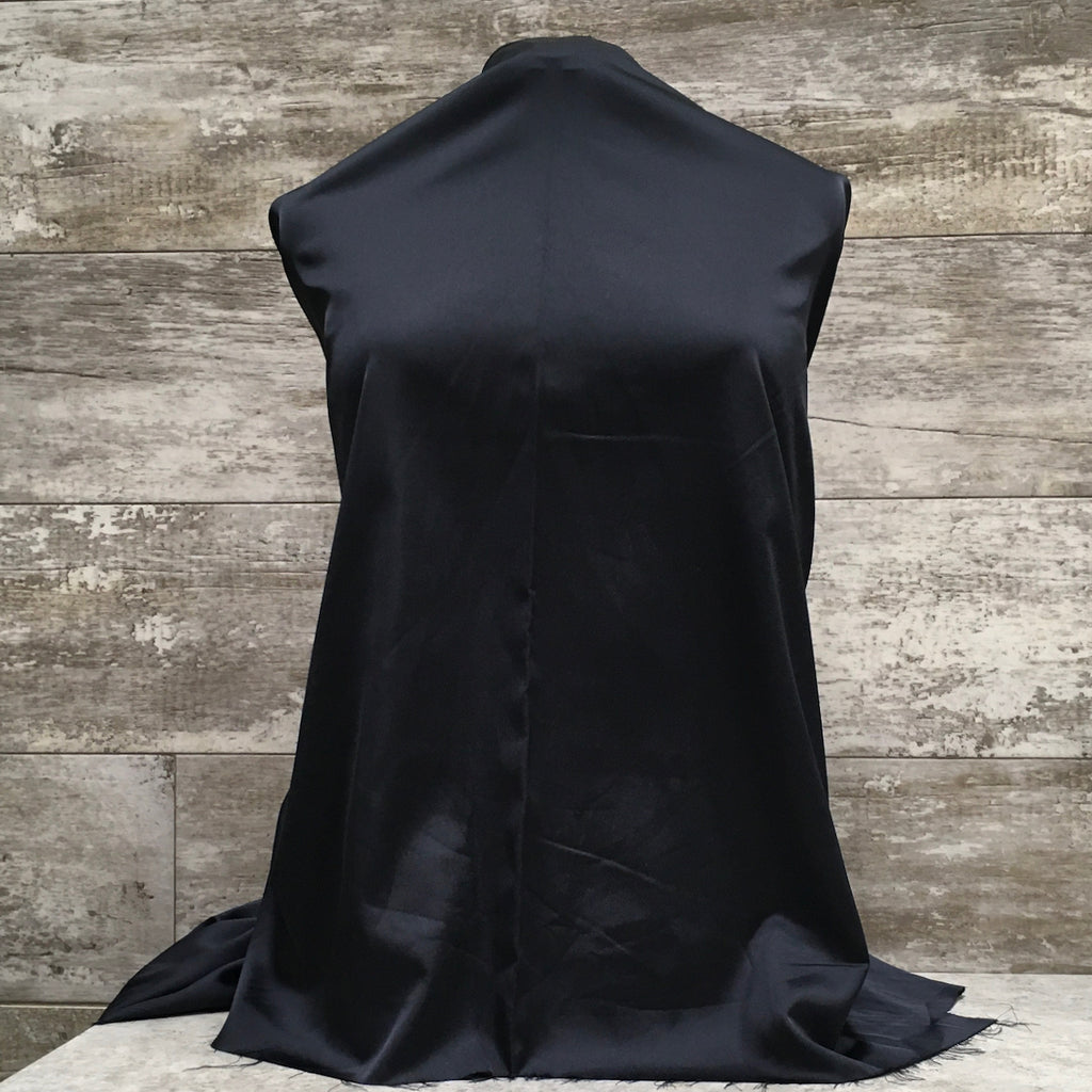 Miyuki Satin / 04 Navy | Sold by the half yard