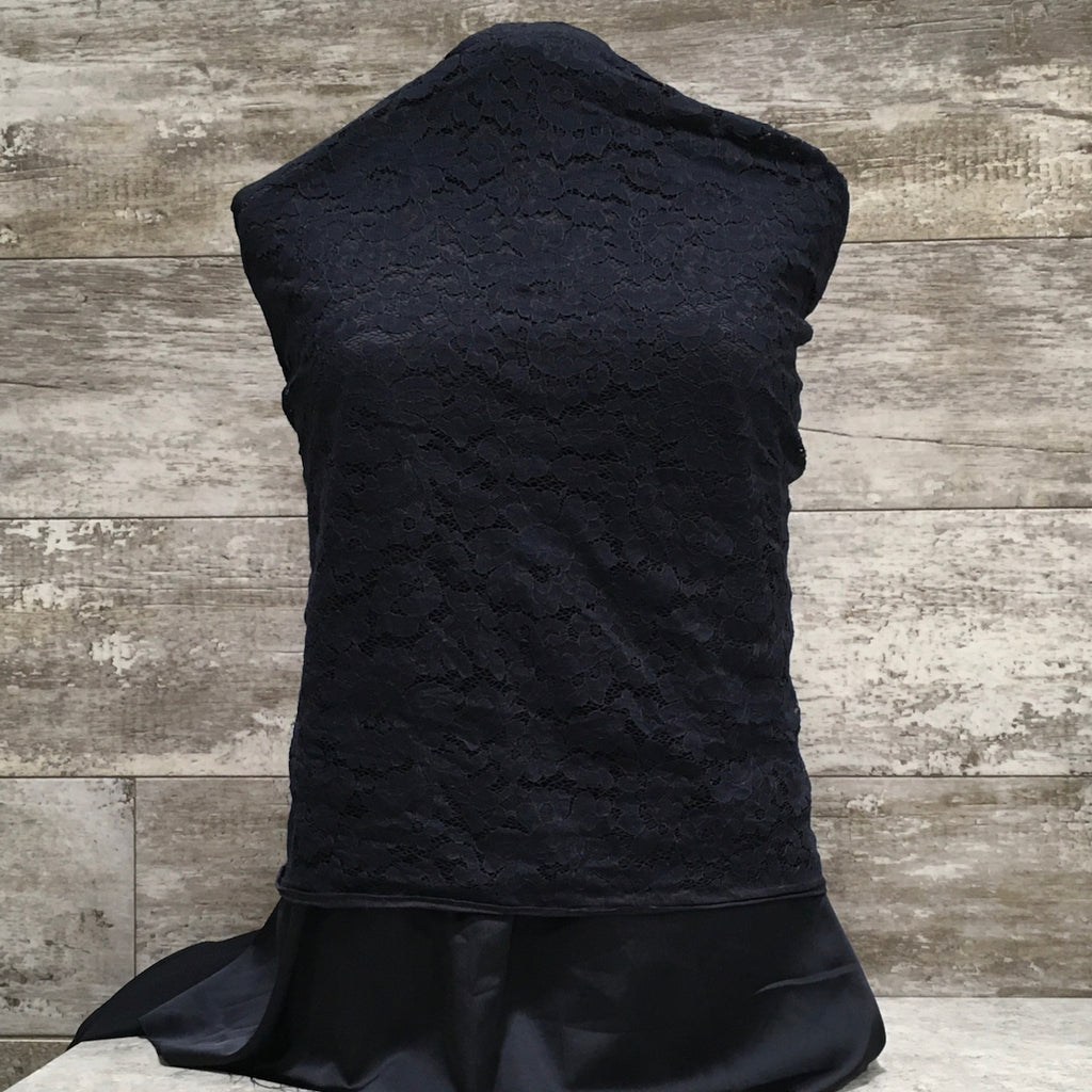 Valentino Lace / 04 Navy - Sold by the half yard