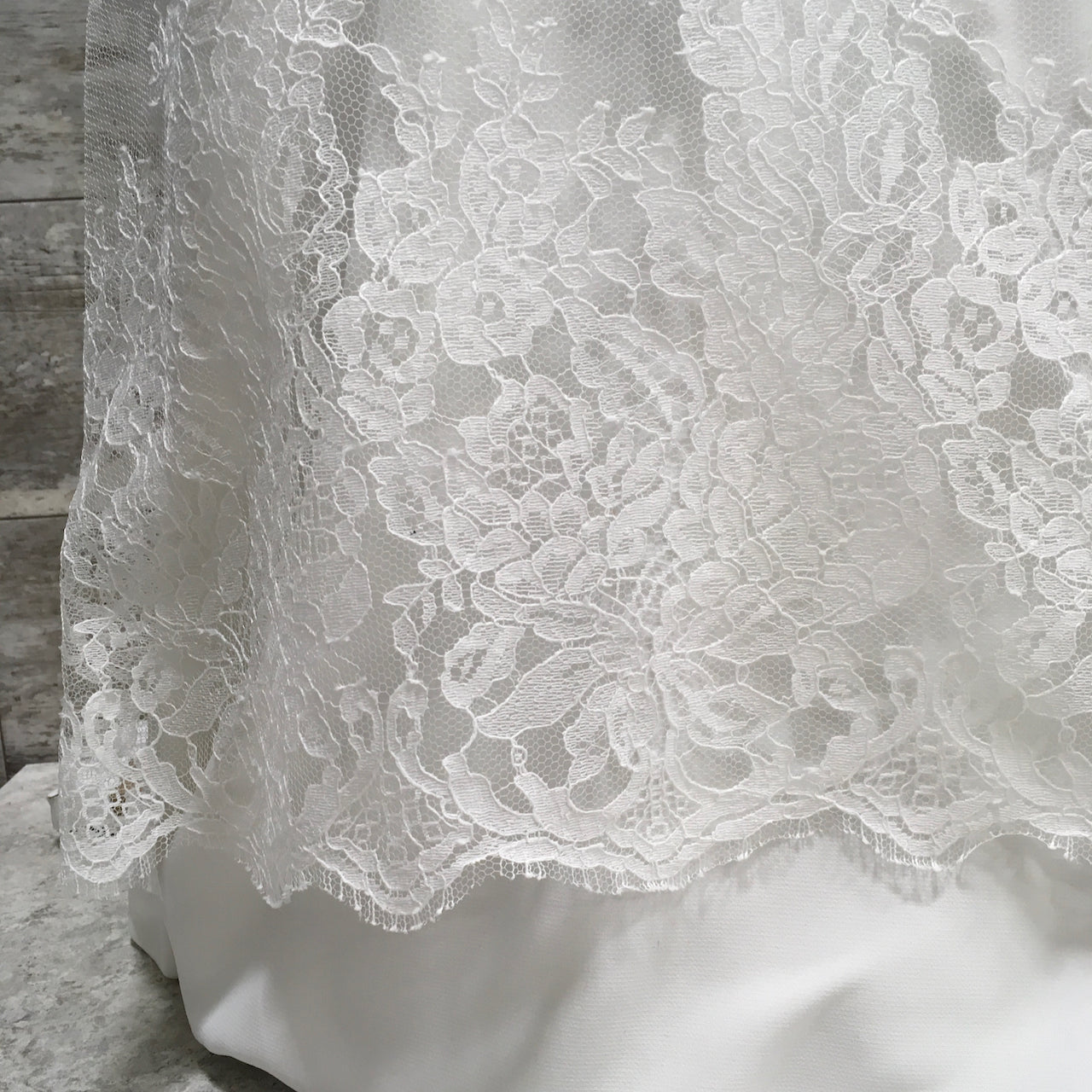 Bridal Lace Petite Space - Sold by the half yard