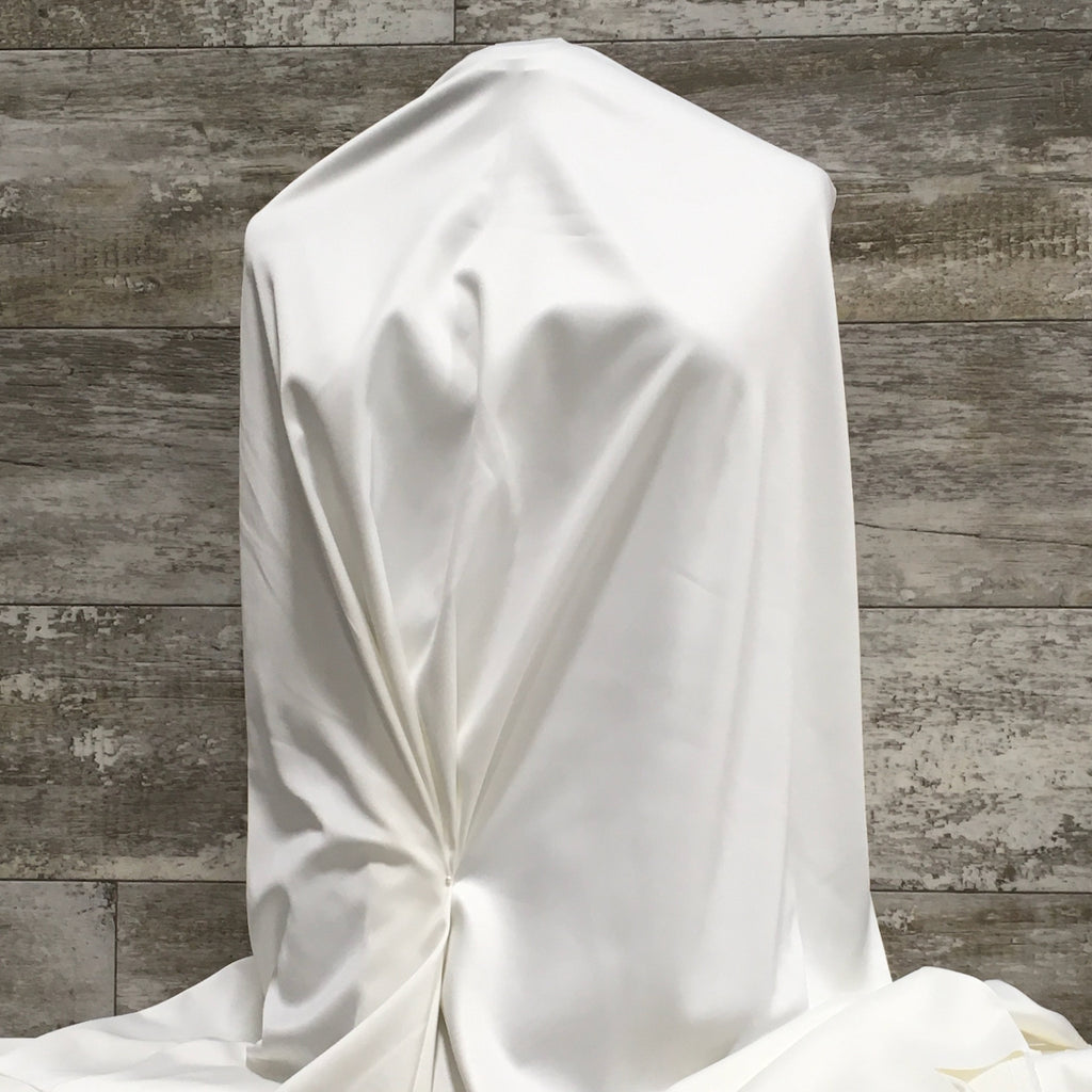 Bridal Roselyn Stretch Satin / 99 Silk White | Sold by the half yard