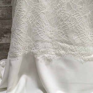 Bridal Lace Monique - Sold by the half yard