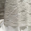 Bridal Lace Brushed Plush Roses / Sold by the half yard