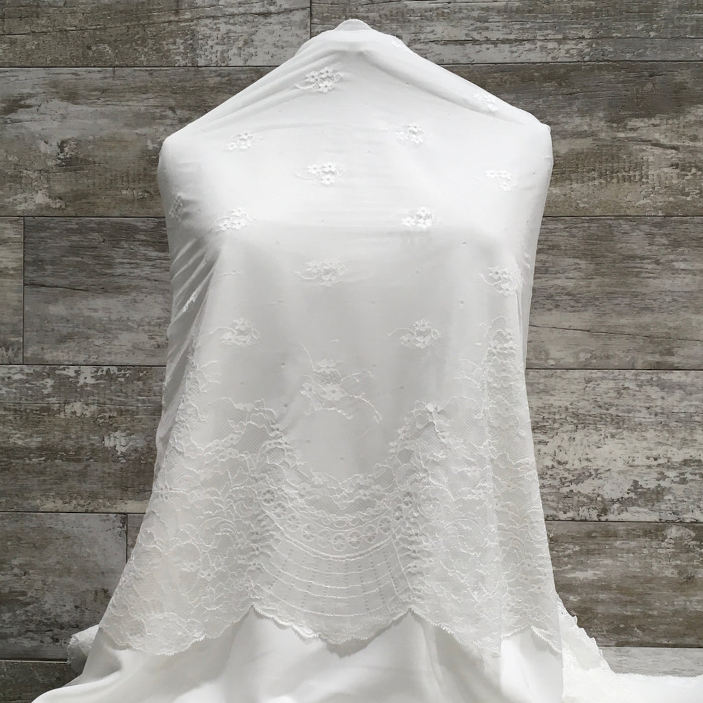 Bridal Lace Exquisite Bodice  - Sold by the half yard