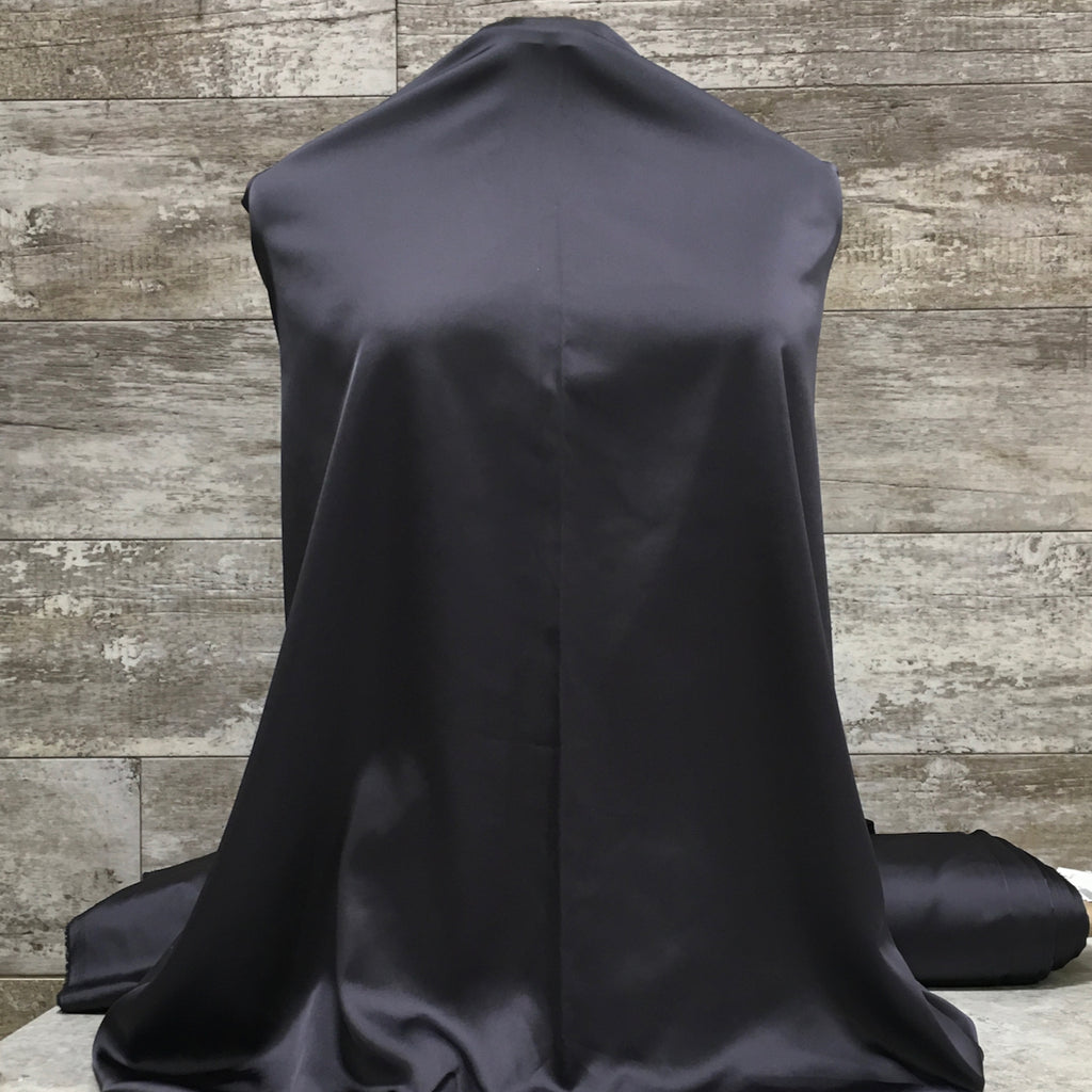 Miyuki Satin /  Charcoal 13 | Sold by the half yard