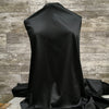 Roselyn Stretch Satin / Black 02| Sold by the half yard