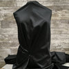 Roselyn Stretch Satin / Black 02| Sold by the half yard