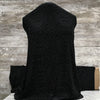 Diamond Burnout / Black - Sold by the half yard