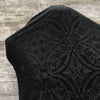 Diamond Burnout / Black - Sold by the half yard