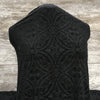 Diamond Burnout / Black - Sold by the half yard