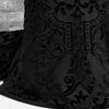 Boho Burnout / Black - Sold by the half yard
