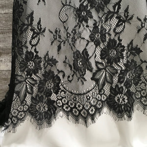 Beaute Lace / Black - Sold by the half yard