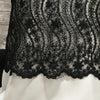 Sequin Waves Lace / Black - Sold by the half yard