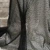 Sequin Stripes Lace / Black - Sold by the half yard