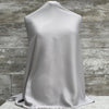 Kyoto Crepe Satin / Buffed Silver 26 | Sold by the half yard