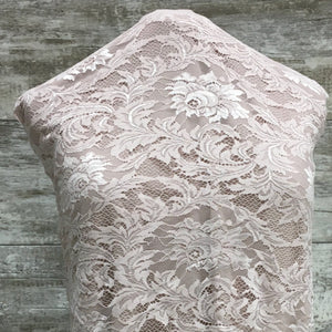 Blush Chantilly Lace / Sold by the half yard