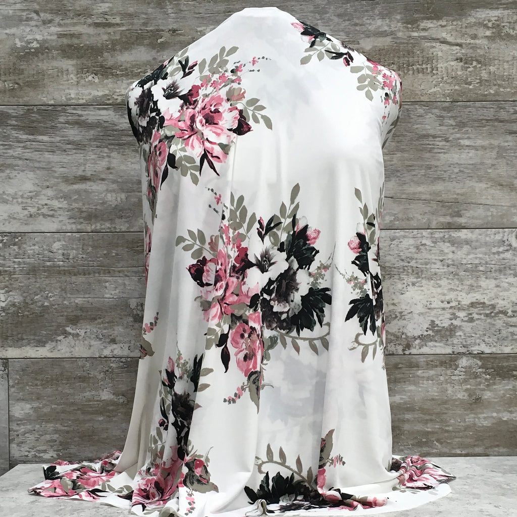 ITY Spring Floral on White | Sold by the half yard